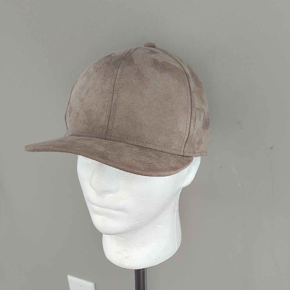 Topman Taupe Suede Cap